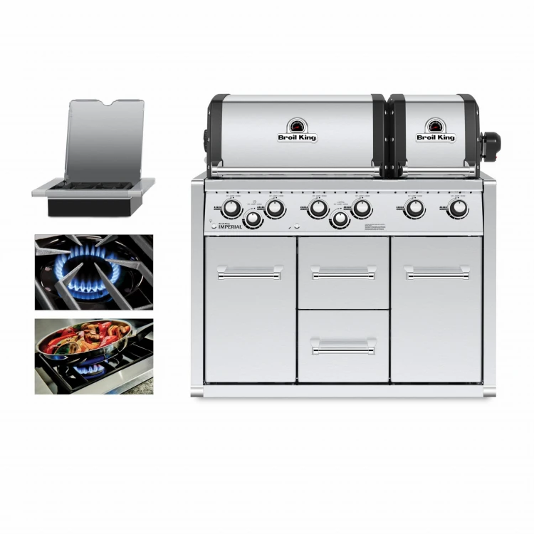 grill imperial xl s do zabudowy z szafką i kuchenką
