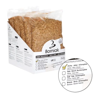 Zrębki do wędzarni Borniak 50L Olcha Wiórki