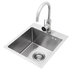 Zlew Jednokomorowy Stalowy z baterią mały Bull Premium Small (22389CE)