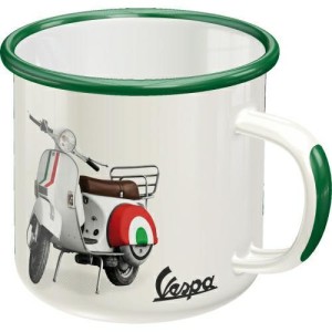 Emaliowany Kubek Vespa Italian