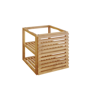 Drewniana półka OFYR Storage insert PRO z 1 drzwiami Drewno Tekowe Small