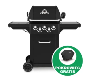 Grill Gazowy Broil King Royal 390 SHADOW z rożem i kuchenką boczną (824283SDWPL)