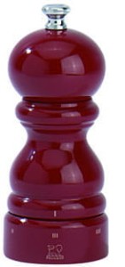 Młynek do soli Paris 12 cm, czerwony lakier, u-sel