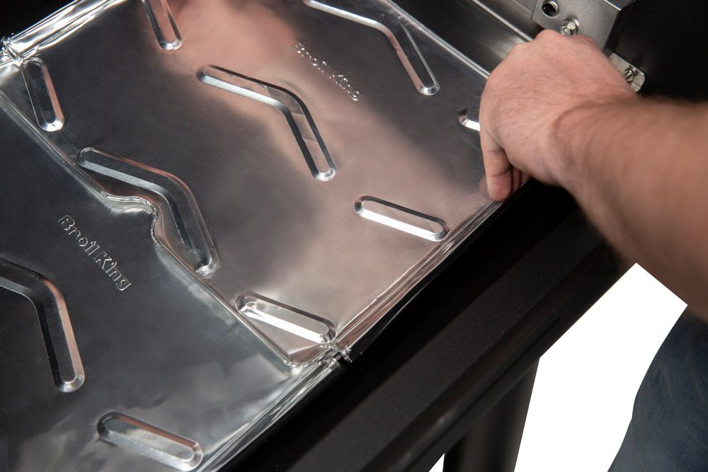 wkładki aluminiowe w grillu na pellet