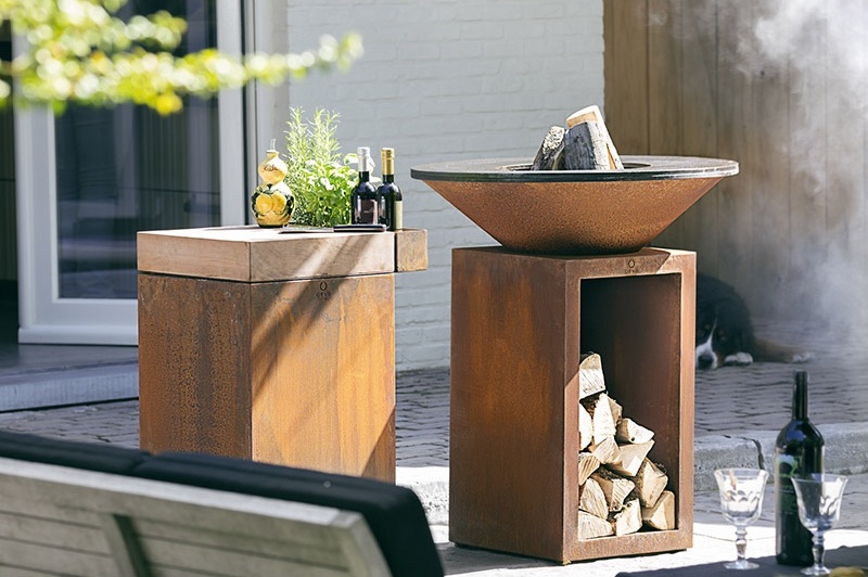 Palenisko na drewno OFYR Classic Storage Corten 85