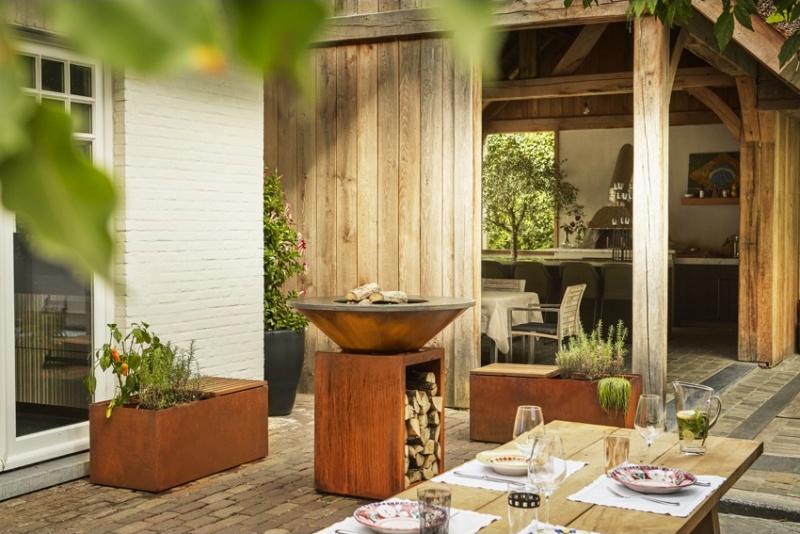 Palenisko na drewno OFYR Classic Storage Corten 85