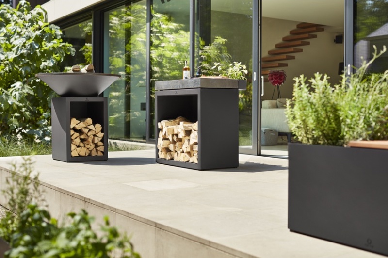 Palenisko na drewno OFYR Classic Storage Black 85