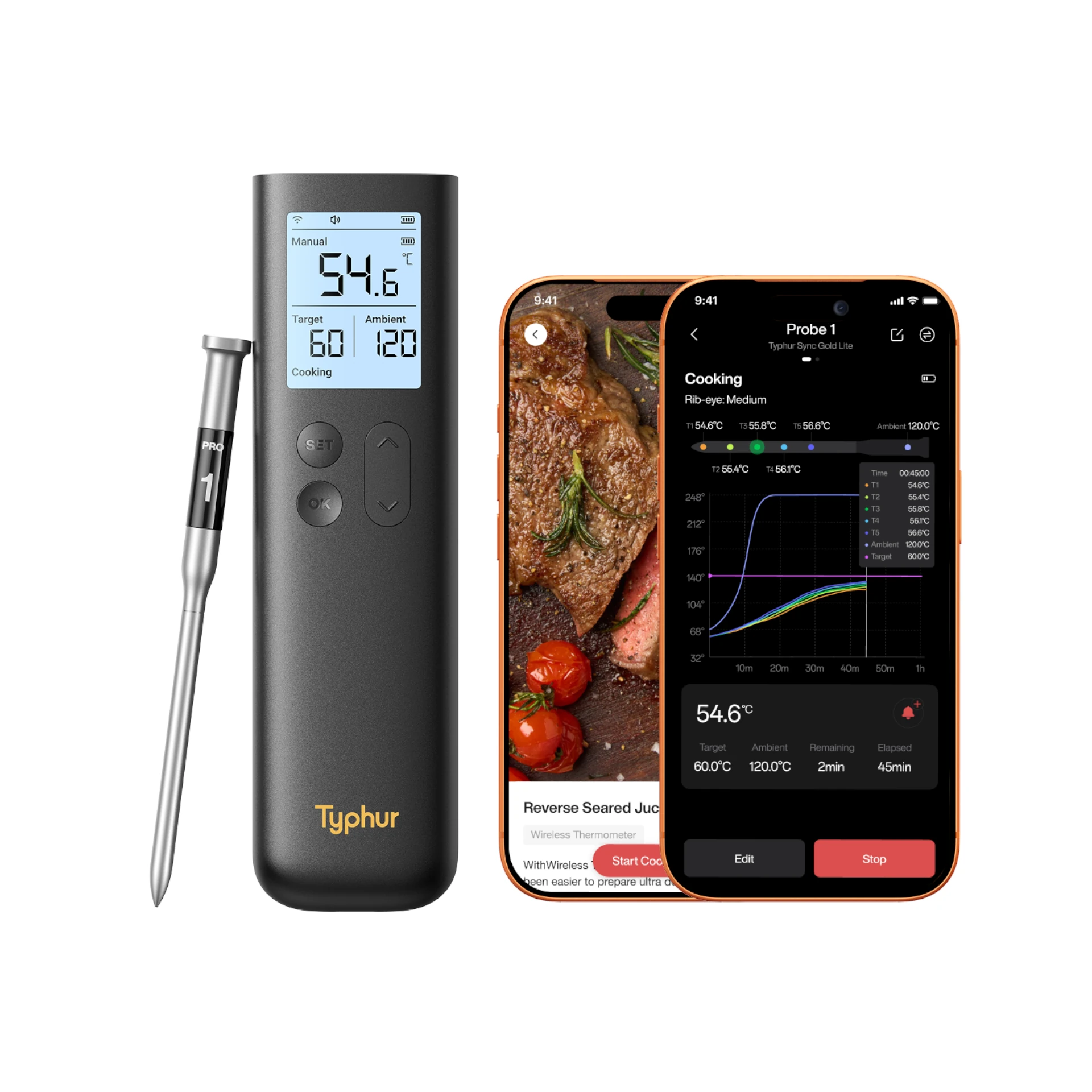 Termometr Typhur Sync Gold Lite