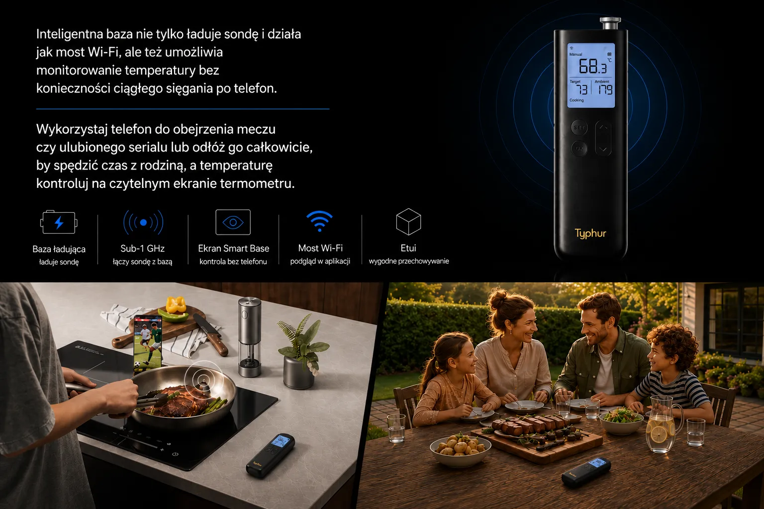 Termometr TyphurSync Gold Lite polgrill