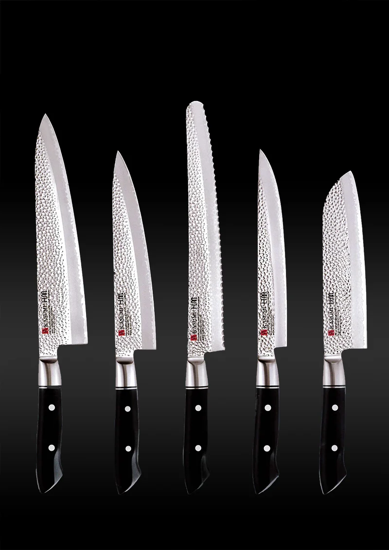 Nóż Santoku, 18 cm, kuty, młotkowany, VG10 HM, zdjęcie 4