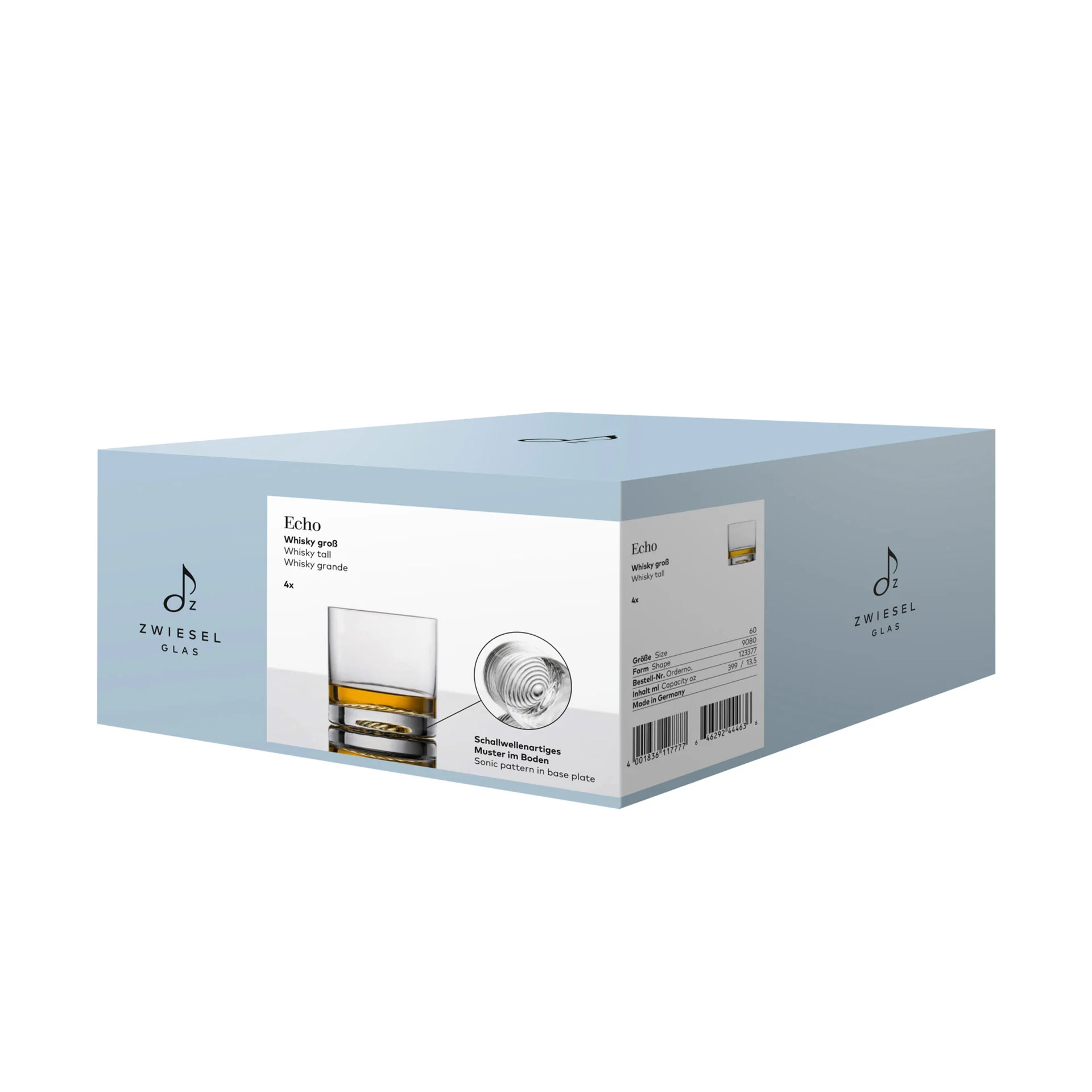 Zwiesel Glas Szklanka do Whisky 399 ml, Echo, 4 szt., zdjęcie 4